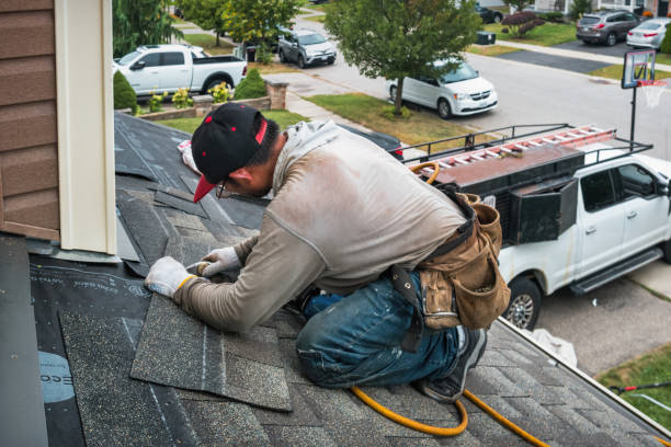 Professional Roof Inspection technician working in Islip Terrace, NY